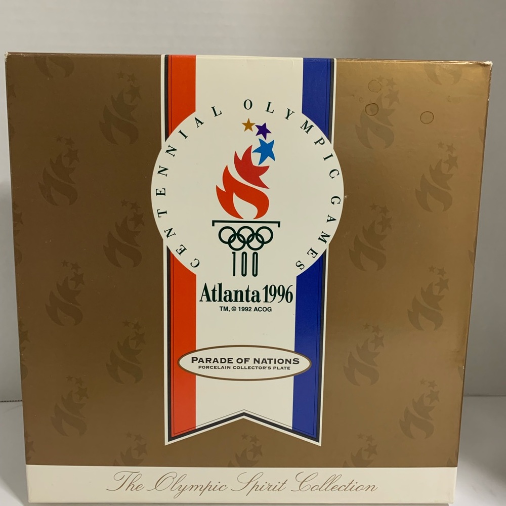 Vintage Hallmark Atlanta‎ 1996 Olympics Parade Of Nations Porcelain Trinket